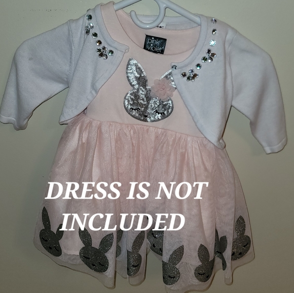 Girls white 1/2 sweater/shall 2t - Picture 5 of 5